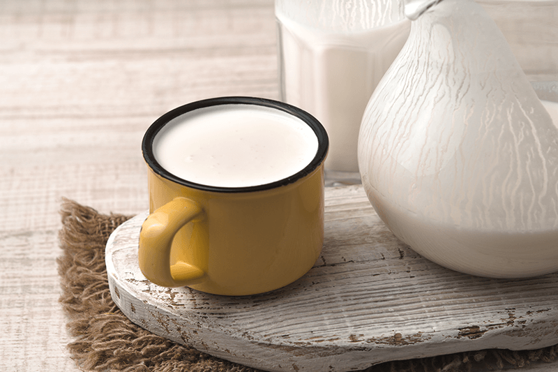 Kefir in a mug. 